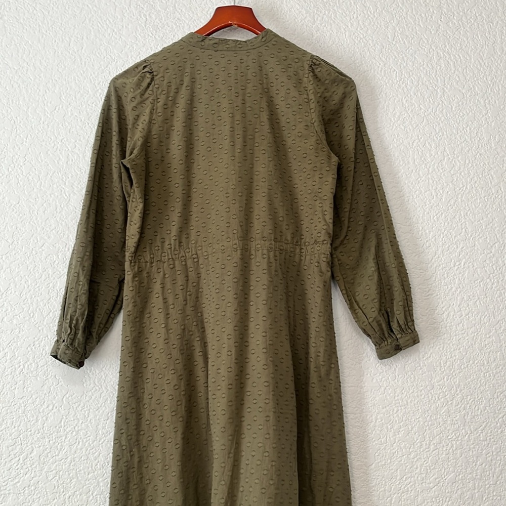 Emerson Fry Frances 3 Swiss Dot Moss Maxi Dress - Picture 9 of 15